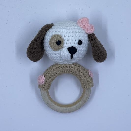Baby Dog teething ring