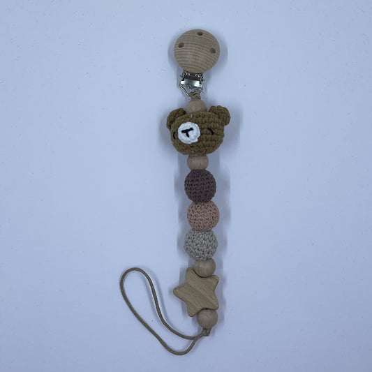 Hanmade Bear dummy chain/clip