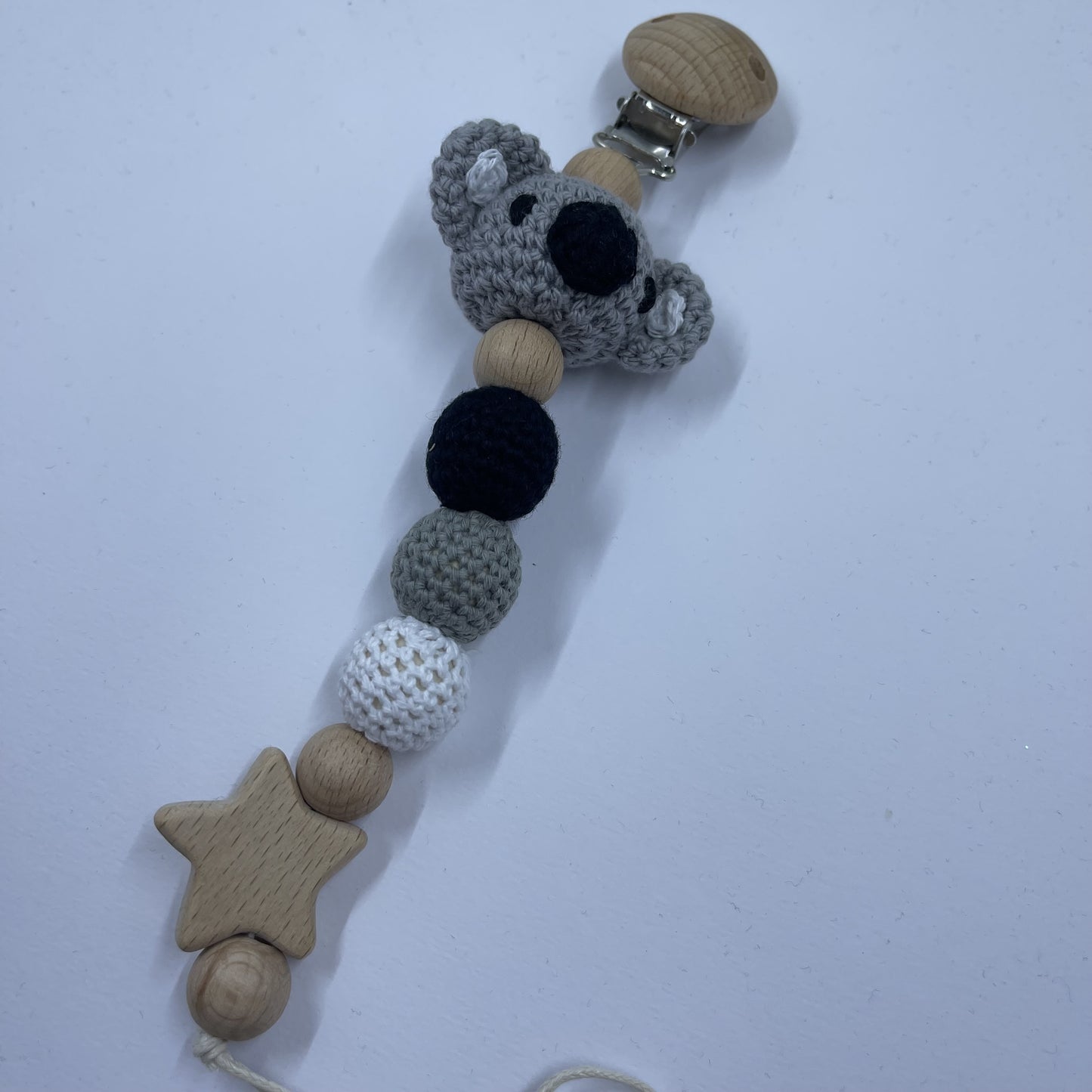 Handmade Koala dummy clip/chain