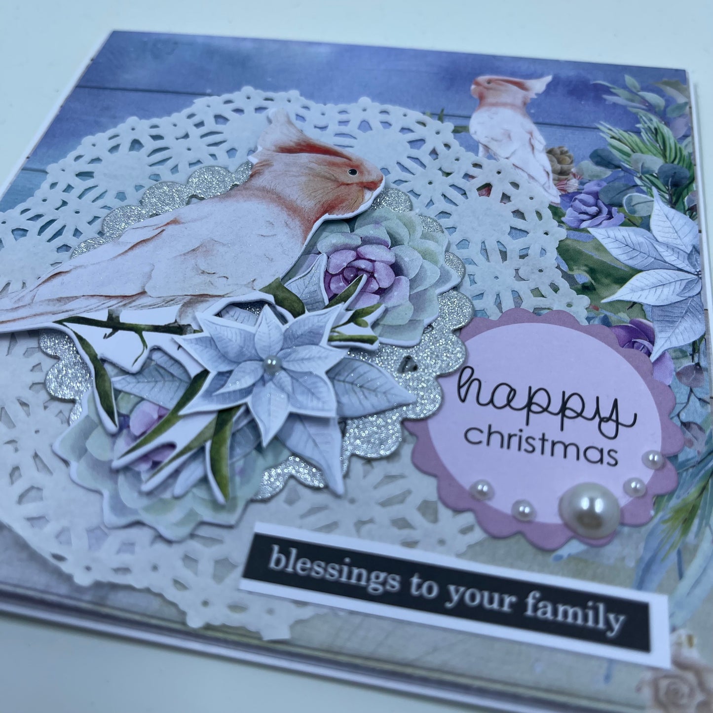 Square Christmas card Happy Christmas