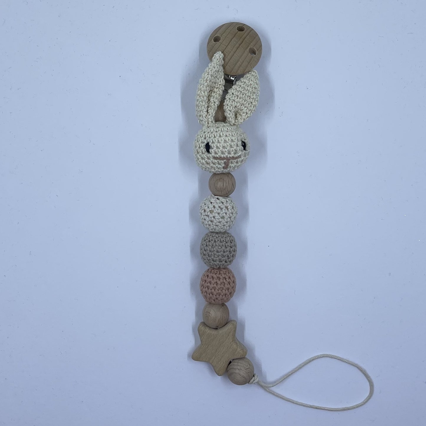 Handmade Bunny dummy chain/clip