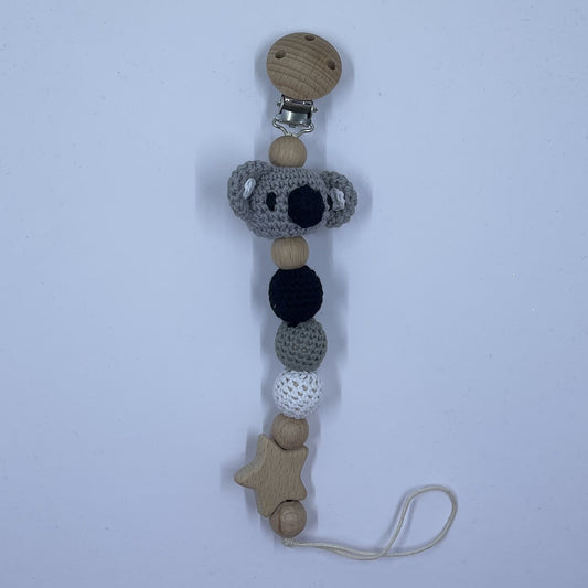 Handmade Koala dummy clip/chain