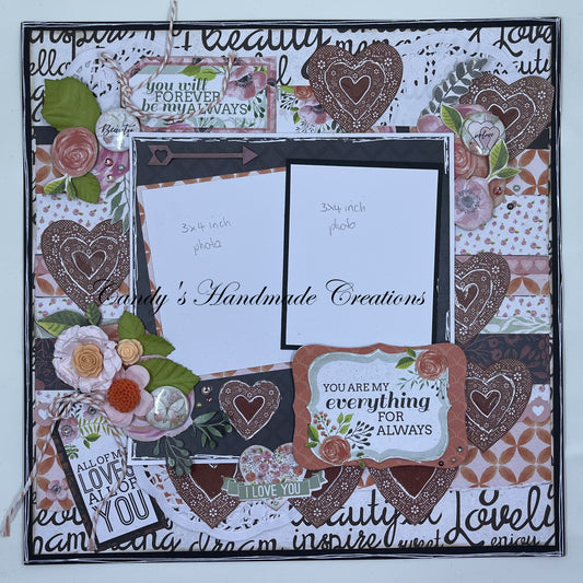 Pre made layouts 12x12 You are my everything for Always