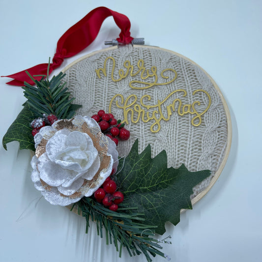 Christmas hoop decoration