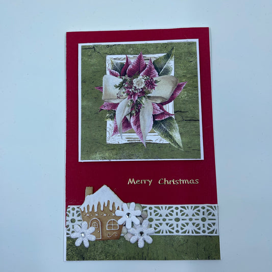 Handmade christmas card Merry Christmas