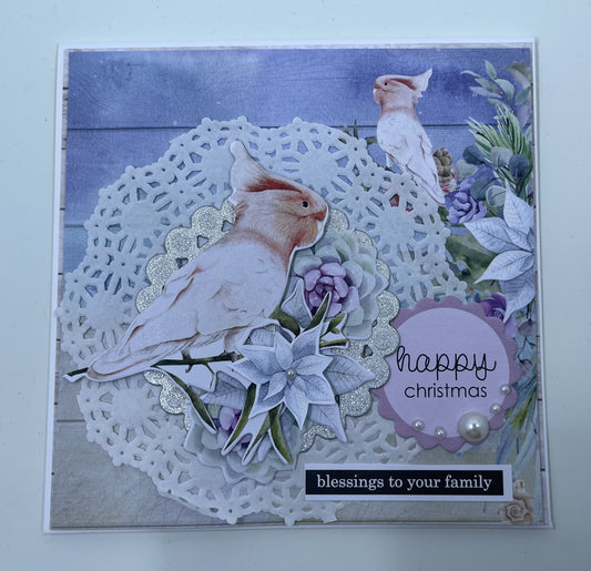 Square Christmas card Happy Christmas